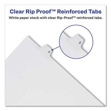 Avery® Preprinted Legal Exhibit Side Tab Index Dividers, Allstate Style, 10-tab, 2, 11 X 8.5, White, 25-pack freeshipping - TVN Wholesale